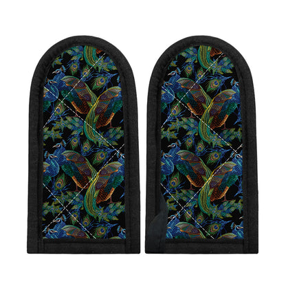 Embroidery Peacock Pattern Print Skillet Handle Cover