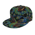 Embroidery Peacock Pattern Print Snapback Cap