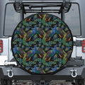 Embroidery Peacock Pattern Print Tire Cover