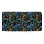 Embroidery Peacock Pattern Print Towel