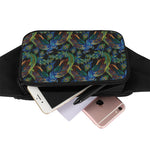 Embroidery Peacock Pattern Print Waist Bag