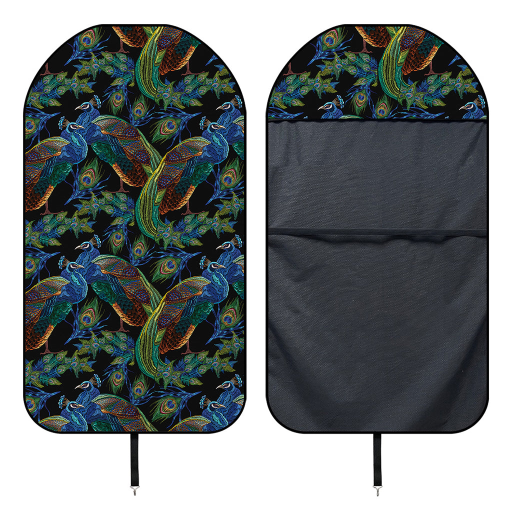 Embroidery Peacock Pattern Print Waterproof Car Seat Cover