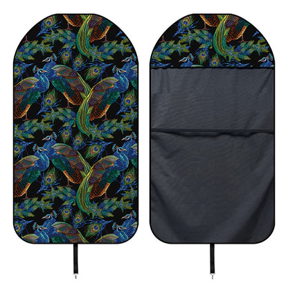 Embroidery Peacock Pattern Print Waterproof Car Seat Cover