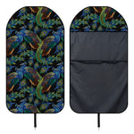 Embroidery Peacock Pattern Print Waterproof Car Seat Cover