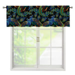 Embroidery Peacock Pattern Print Window Valance