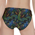Embroidery Peacock Pattern Print Women's Panties