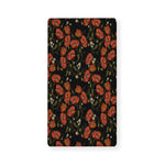 Embroidery Poppy Pattern Print Baby Crib Sheet