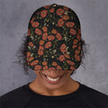 Embroidery Poppy Pattern Print Baseball Cap