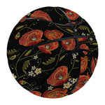 Embroidery Poppy Pattern Print Basketball