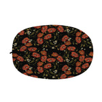 Embroidery Poppy Pattern Print Car Side Mirror Covers