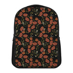 Embroidery Poppy Pattern Print Casual Backpack