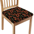 Embroidery Poppy Pattern Print Chair Cushion Cover