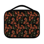 Embroidery Poppy Pattern Print Classic Bible Case