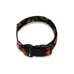 Embroidery Poppy Pattern Print Dog Collar
