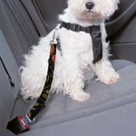 Embroidery Poppy Pattern Print Dog Seat Belt