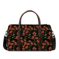 Embroidery Poppy Pattern Print Duffel Bag