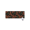 Embroidery Poppy Pattern Print Extended Mouse Pad