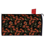 Embroidery Poppy Pattern Print Mailbox Cover