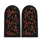Embroidery Poppy Pattern Print Skillet Handle Cover