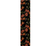 Embroidery Poppy Pattern Print Table Runner