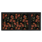Embroidery Poppy Pattern Print Trifold Wallet