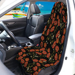 Embroidery Poppy Pattern Print Waterproof Car Seat Cover