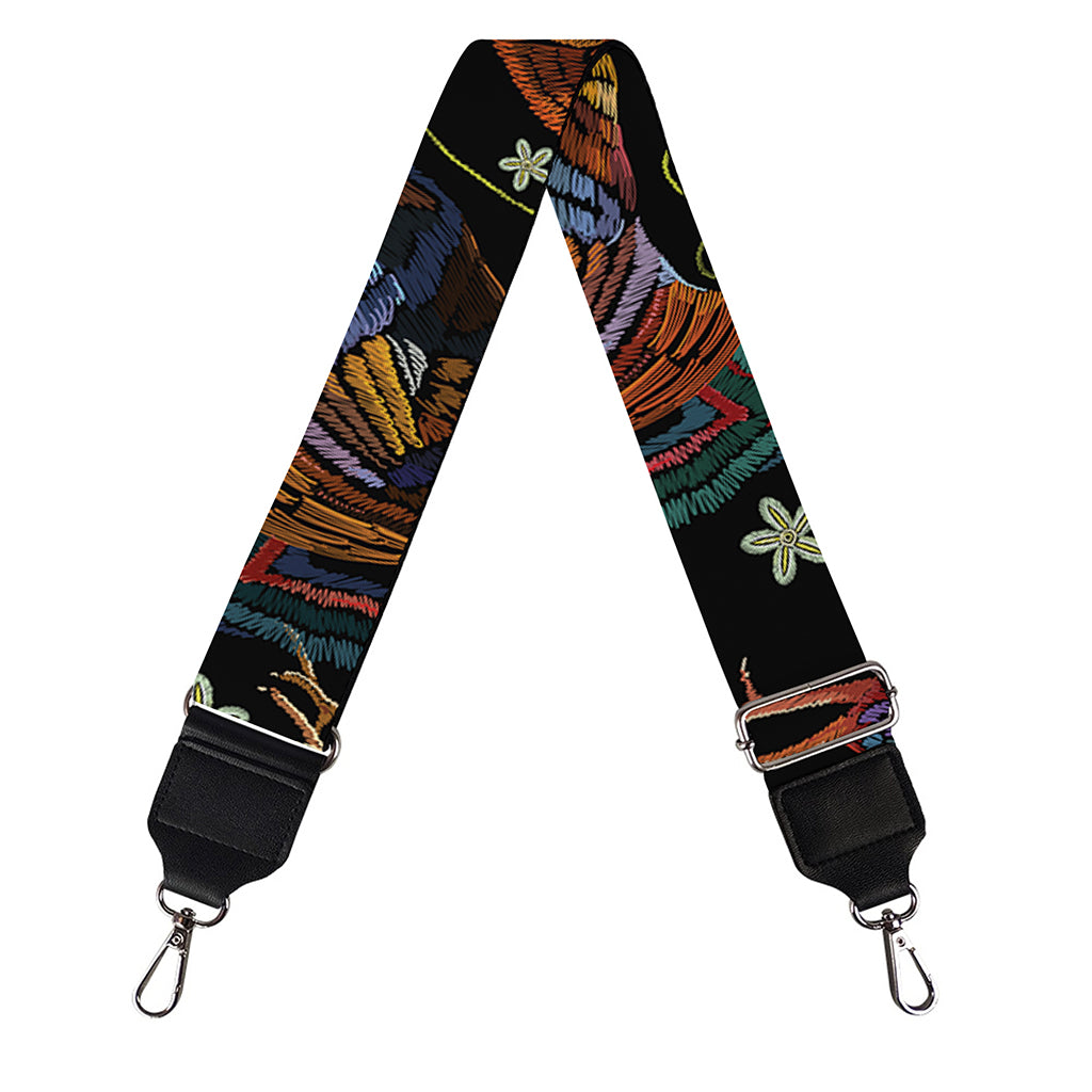 Embroidery Rooster Pattern Print Bag Strap