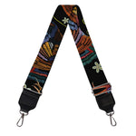 Embroidery Rooster Pattern Print Bag Strap