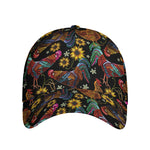 Embroidery Rooster Pattern Print Baseball Cap