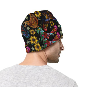 Embroidery Rooster Pattern Print Beanie