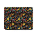 Embroidery Rooster Pattern Print Bifold Wallet