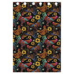 Embroidery Rooster Pattern Print Curtain