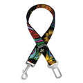 Embroidery Rooster Pattern Print Dog Seat Belt
