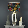 Embroidery Rooster Pattern Print Drum Lamp Shade