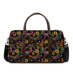 Embroidery Rooster Pattern Print Duffle Bag