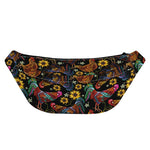 Embroidery Rooster Pattern Print Fanny Pack