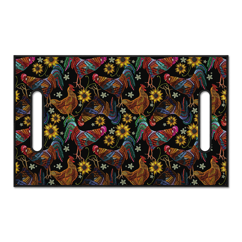 Embroidery Rooster Pattern Print Golf Cart Seat Cover
