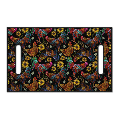 Embroidery Rooster Pattern Print Golf Cart Seat Cover