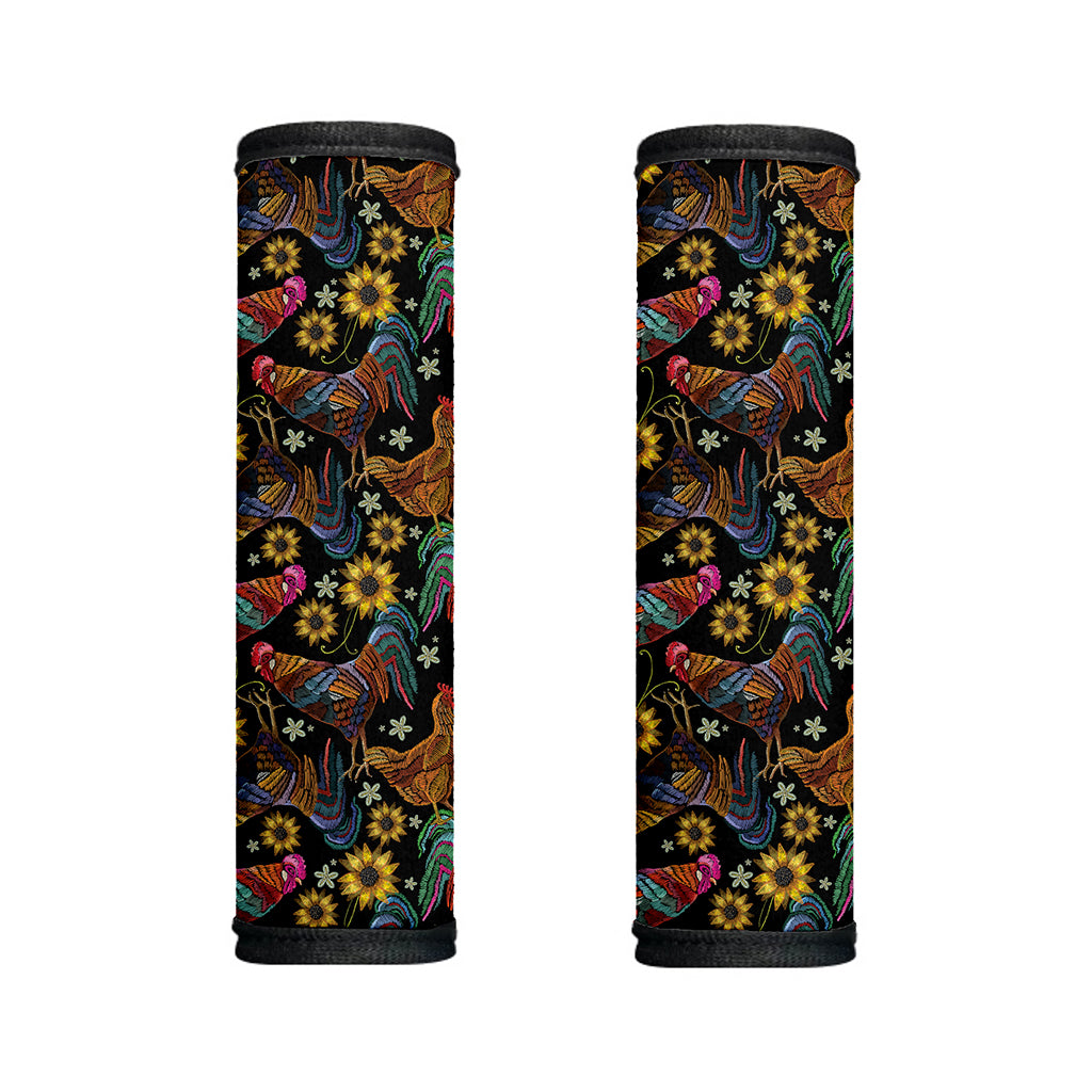 Embroidery Rooster Pattern Print Handle Covers