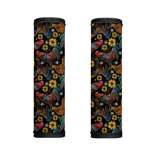 Embroidery Rooster Pattern Print Handle Covers