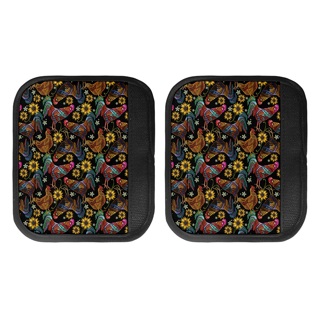 Embroidery Rooster Pattern Print Handle Covers