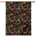 Embroidery Rooster Pattern Print House Flag