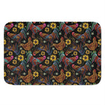 Embroidery Rooster Pattern Print Indoor Door Mat