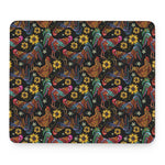 Embroidery Rooster Pattern Print Mouse Pad