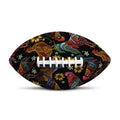 Embroidery Rooster Pattern Print Rugby Ball