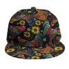 Embroidery Rooster Pattern Print Snapback Cap