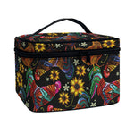 Embroidery Rooster Pattern Print Travel Makeup Bag