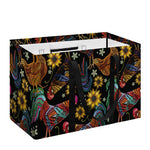 Embroidery Rooster Pattern Print Utility Tote Bag