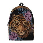 Embroidery Tiger And Flower Print Backpack