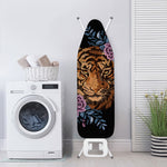 Embroidery Tiger And Flower Print Ironing Board Cover